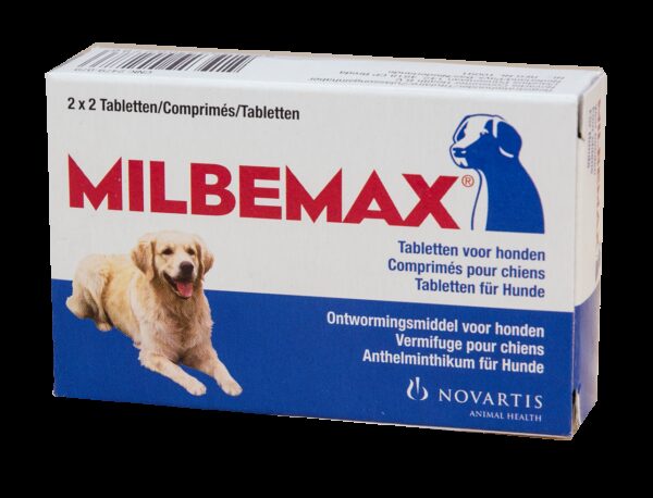 Milbemax Tabletten Hond Groot 4 tabl. 5-