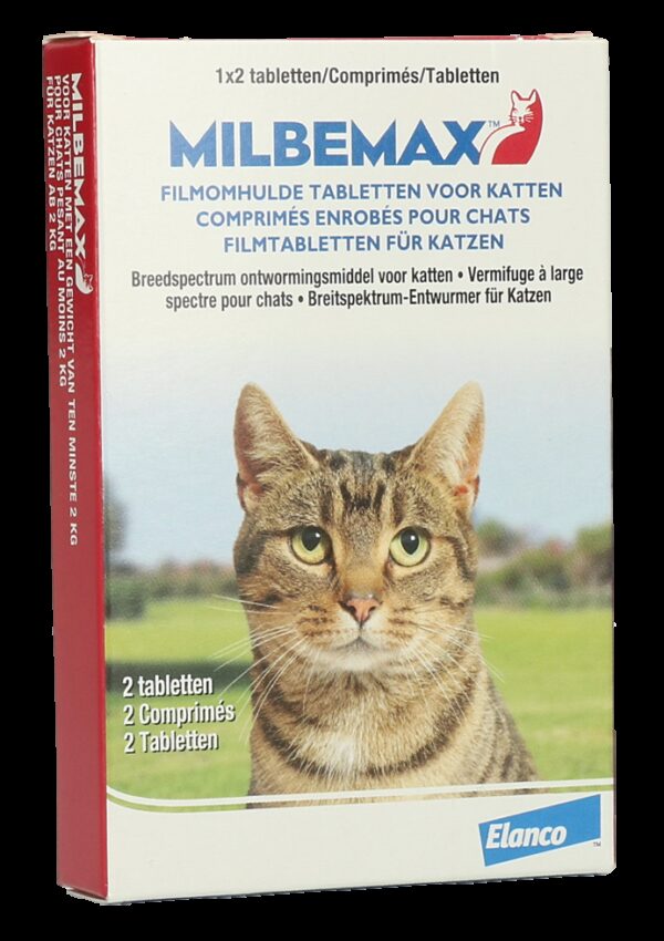 Milbemax Tabletten Kat Groot 2 tabl. &gt - Afbeelding 4