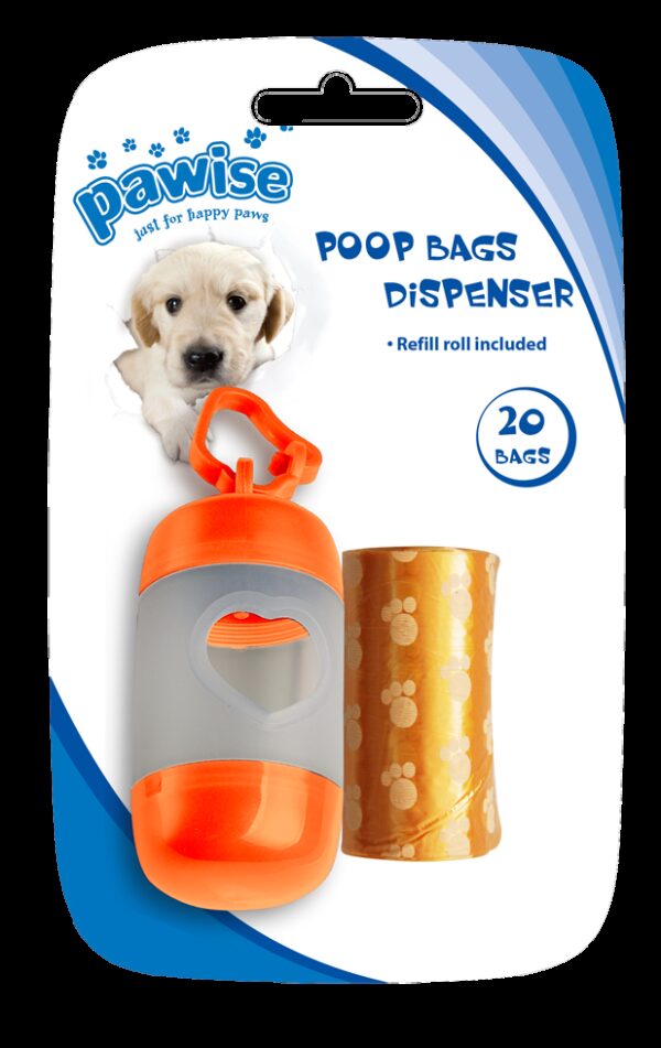 Pawise Poop Bags Dispenser (incl. 2 x 20