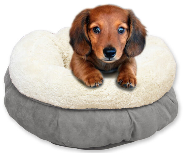 AFP Lambswool Donut Bed TAN Beige - Afbeelding 2