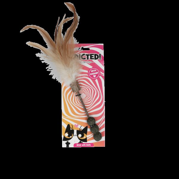 Addicted Stick with balls and feathers - Afbeelding 2