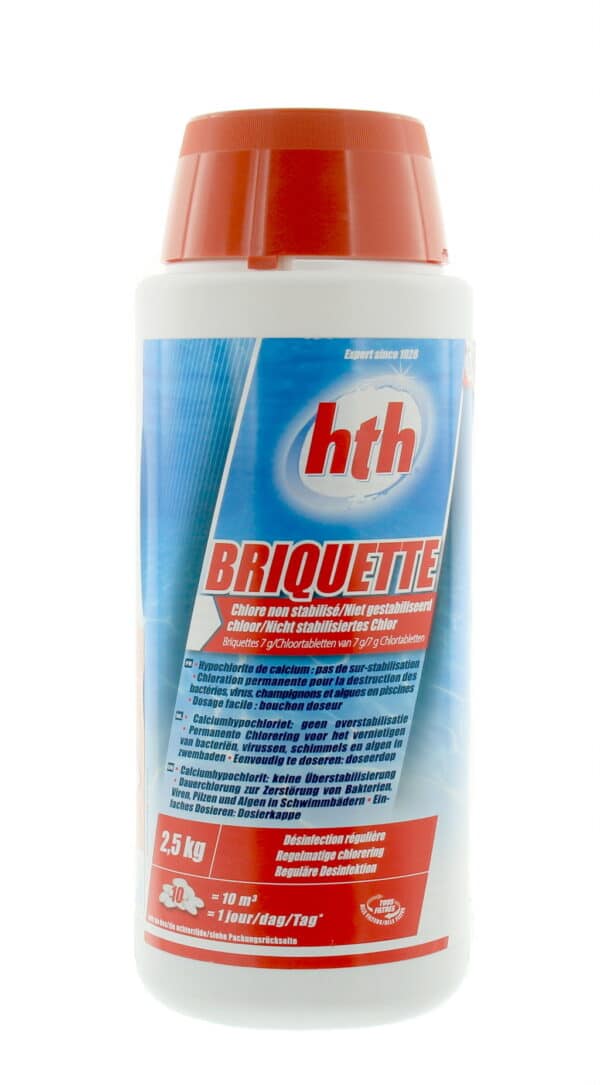 Chloor Matig Snel Hth Briquettes 2.5Kg.