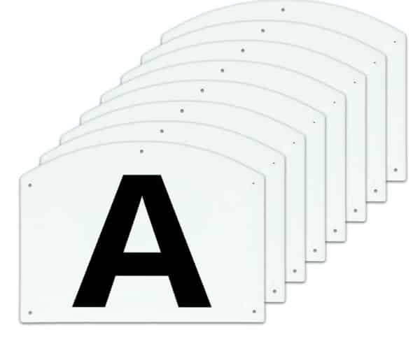 Dressage manege letters ABCEFHKM 30 x 20