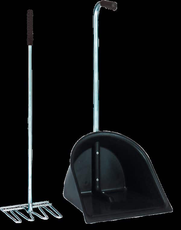 Mestboy opraapbak 78 cm + hark 85 cm zwa